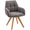 Armlehnstuhl Elke - Naturfarben/Grau, MODERN, Holz/Textil (61/88/66,5cm) - James Wood