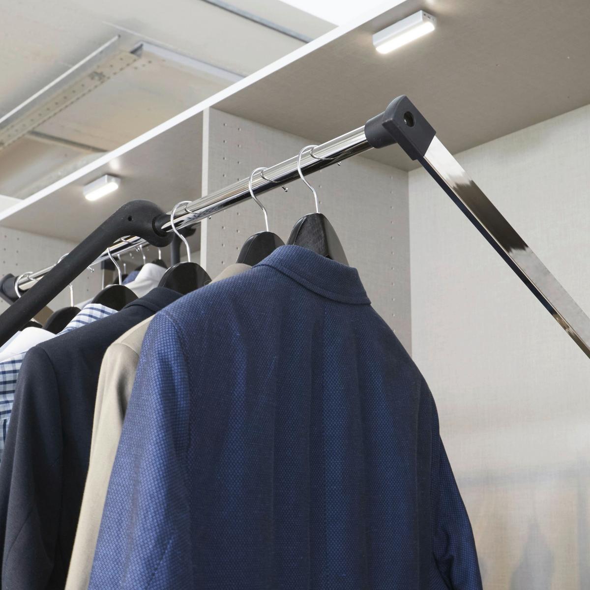 Drehtürenschrank Versity-d Alpinweiß/marmorptik 4trg - Silberfarben/Weiß, Trend, Holzwerkstoff (181/229/54cm) - James Wood