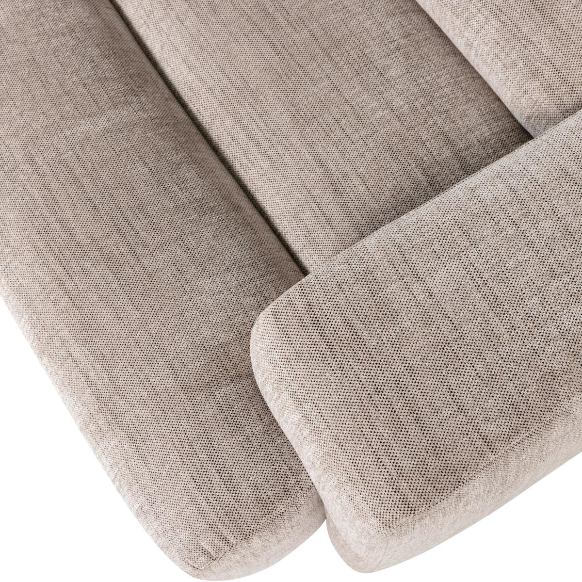 ECKSOFA Novi Naturfarben S: 173x300cm - Schwarz/Naturfarben, Design, Textil (173/300cm) - Livetastic