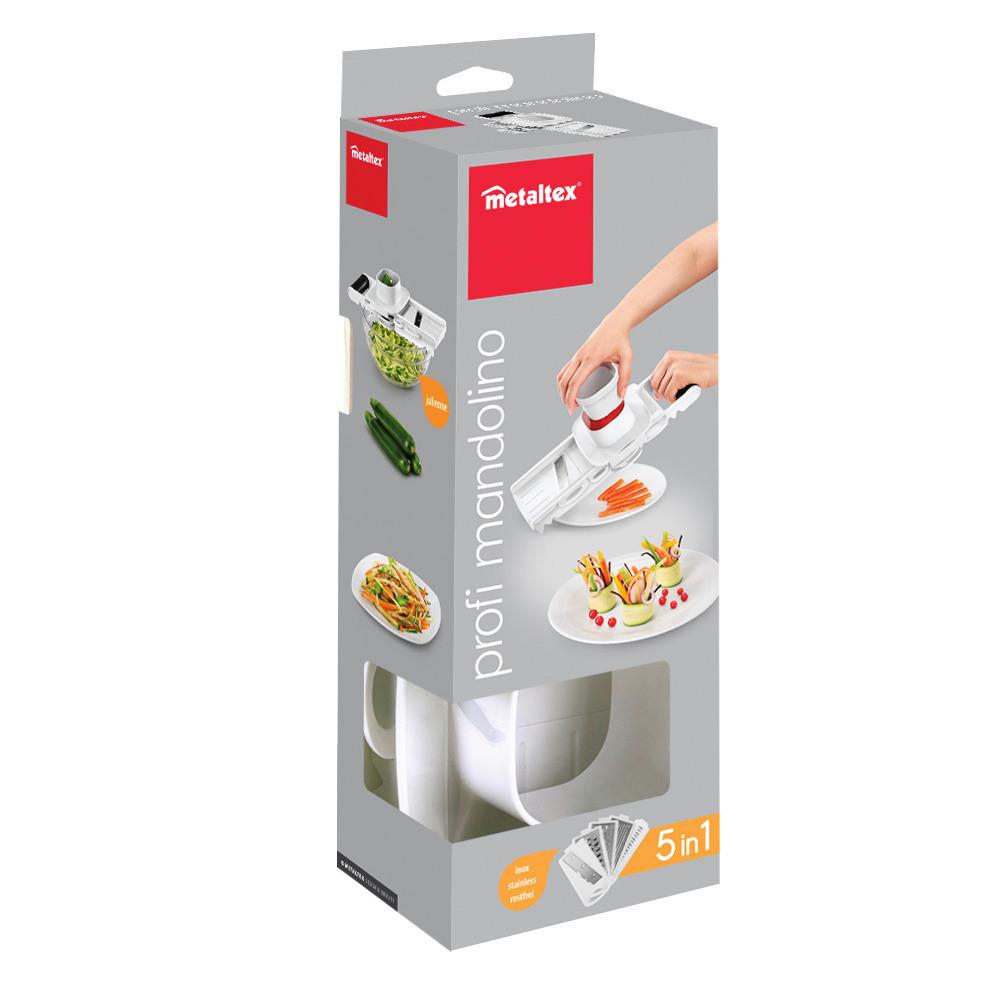 Allzweckreibe Profi Mandolino - Weiß, Basics, Kunststoff/Metall (11,9/34,2/8,6cm) - Metaltex