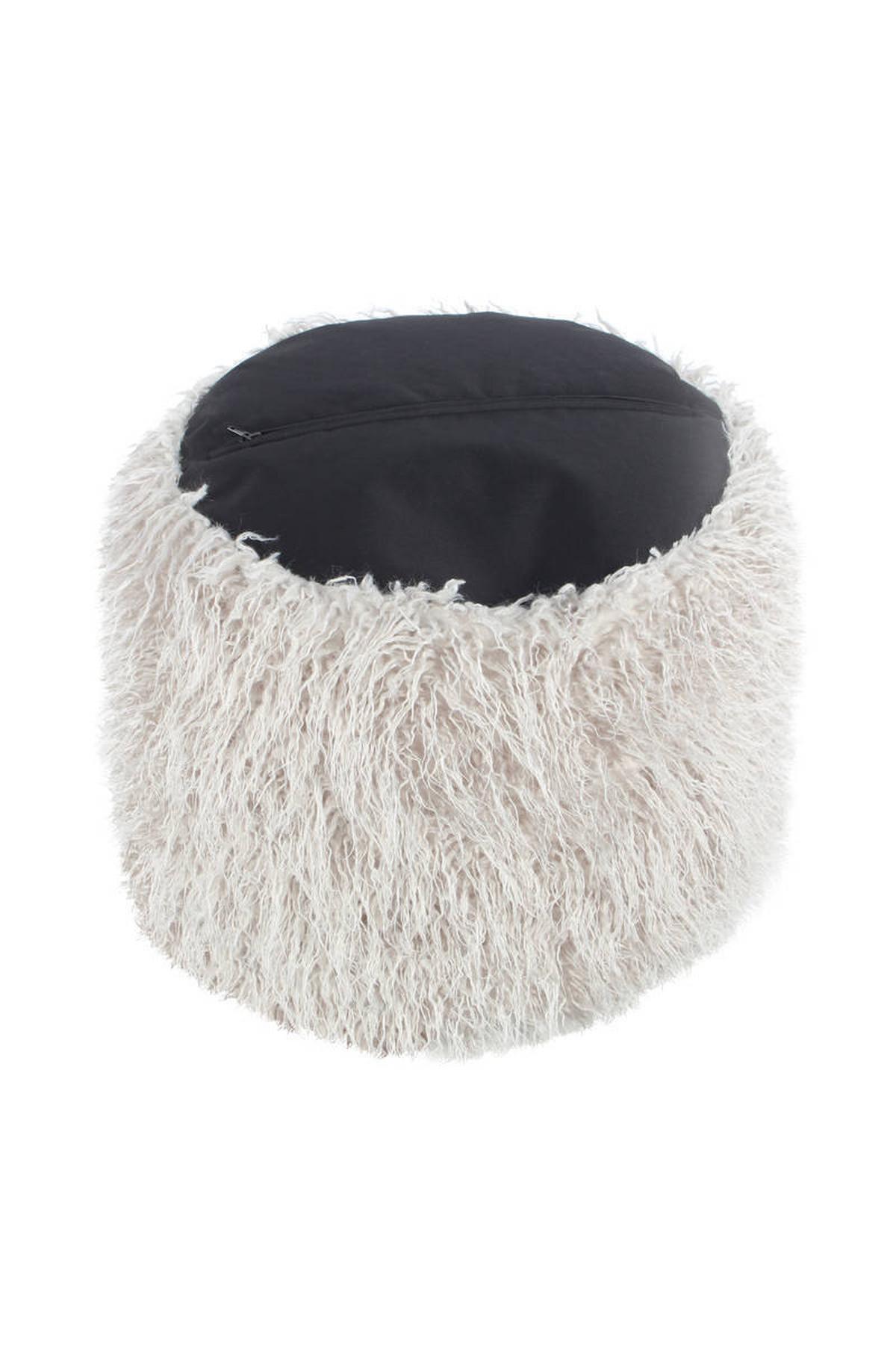 Pouf Kunststoff Hellgrau DxH: 45x38 cm - Hellgrau, Basics, Kunststoff (45/38/45cm) - Kayoom