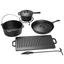 Dutch-oven-Set 9-teilig - Schwarz, MODERN, Metall (36,5/26/55cm) Dutch-oven-Set 9-teilig - Schwarz, MODERN, Metall (36,5/26/55cm)
