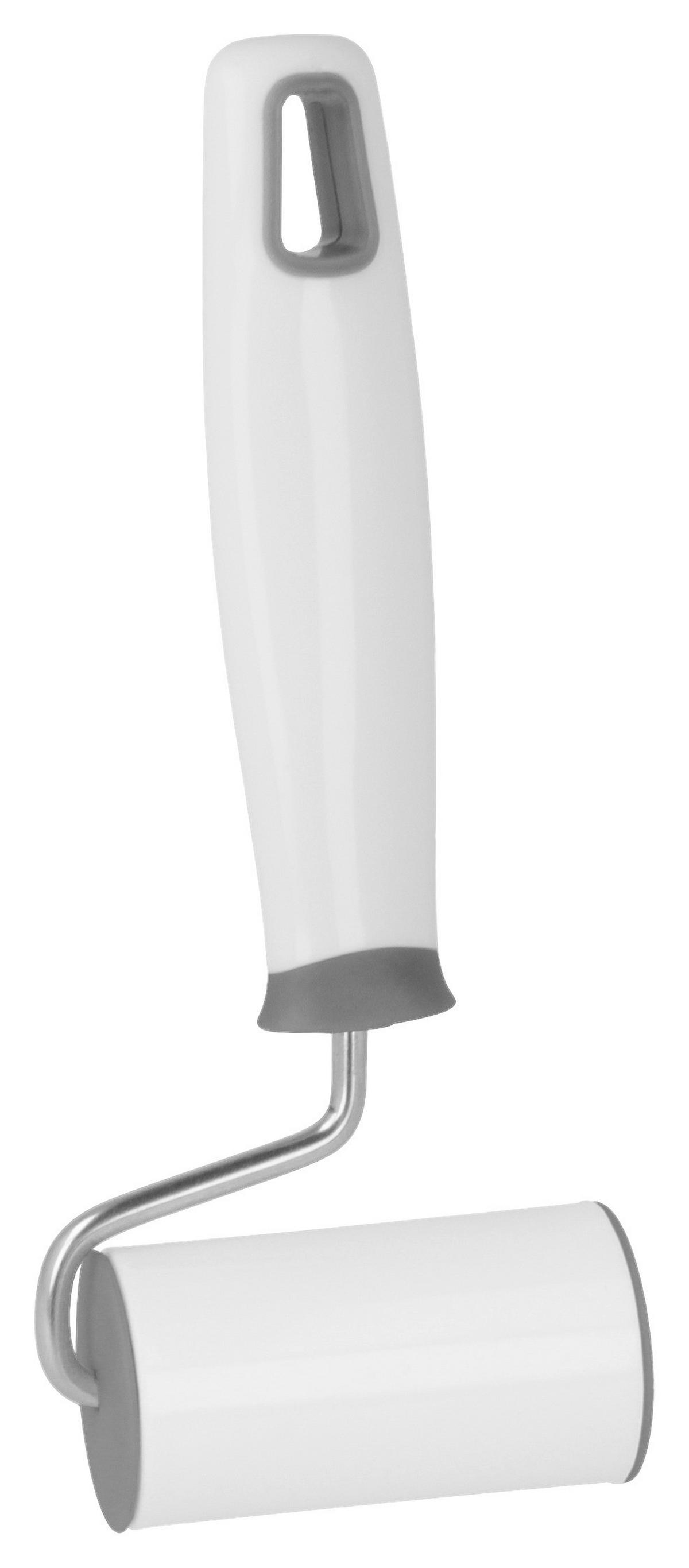 Teigroller Moritz, weiß BxHxT: ca. 8,5x26x3,7 cm - Weiß, Basics, Kunststoff/Metall (8,5/26/3,7cm) - Metaltex