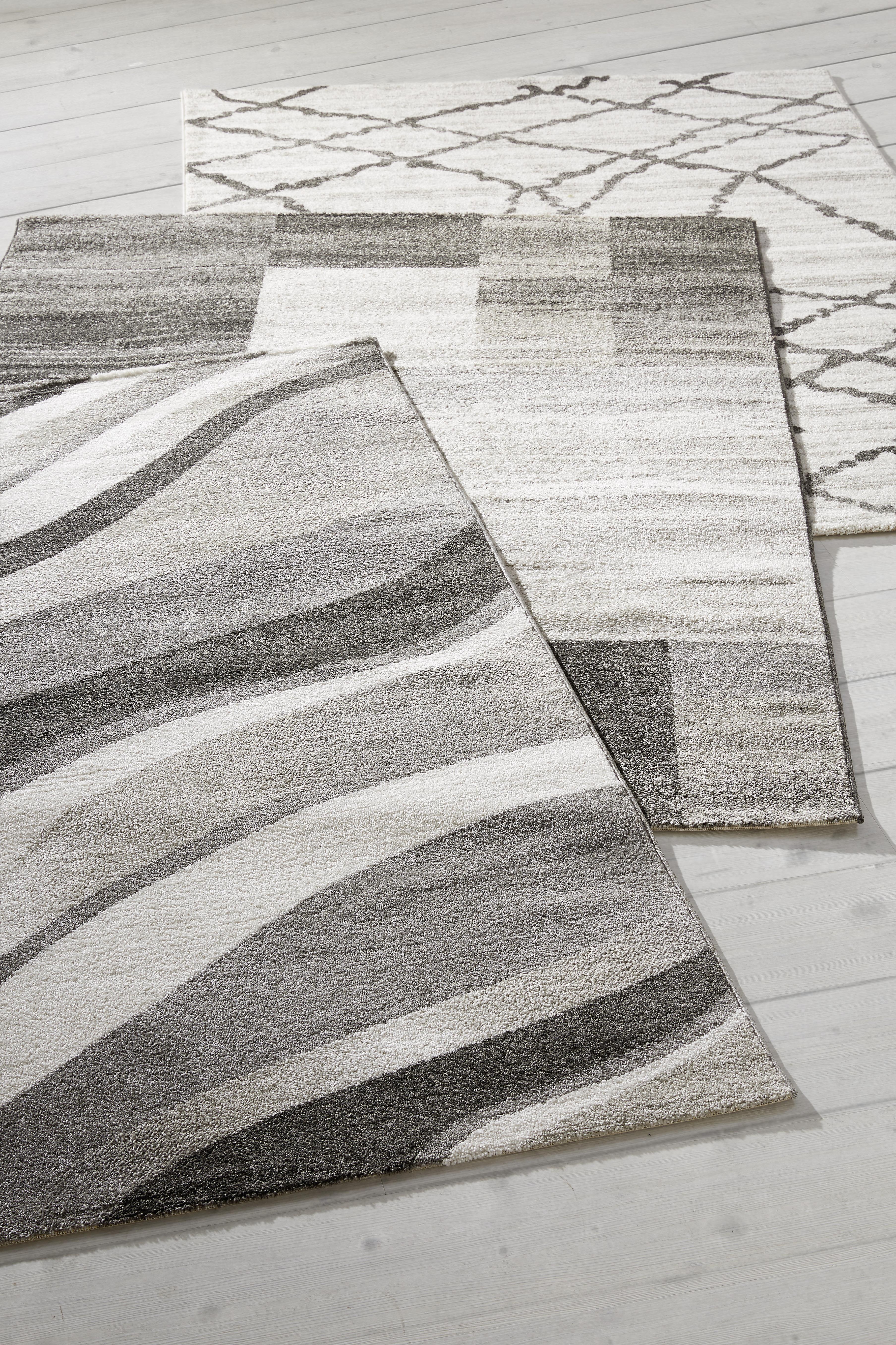 Tkaný Koberec Spinne 3, 160/230cm - krémová/antracitová, Konvenčný, textil (160/230cm) - Modern Living