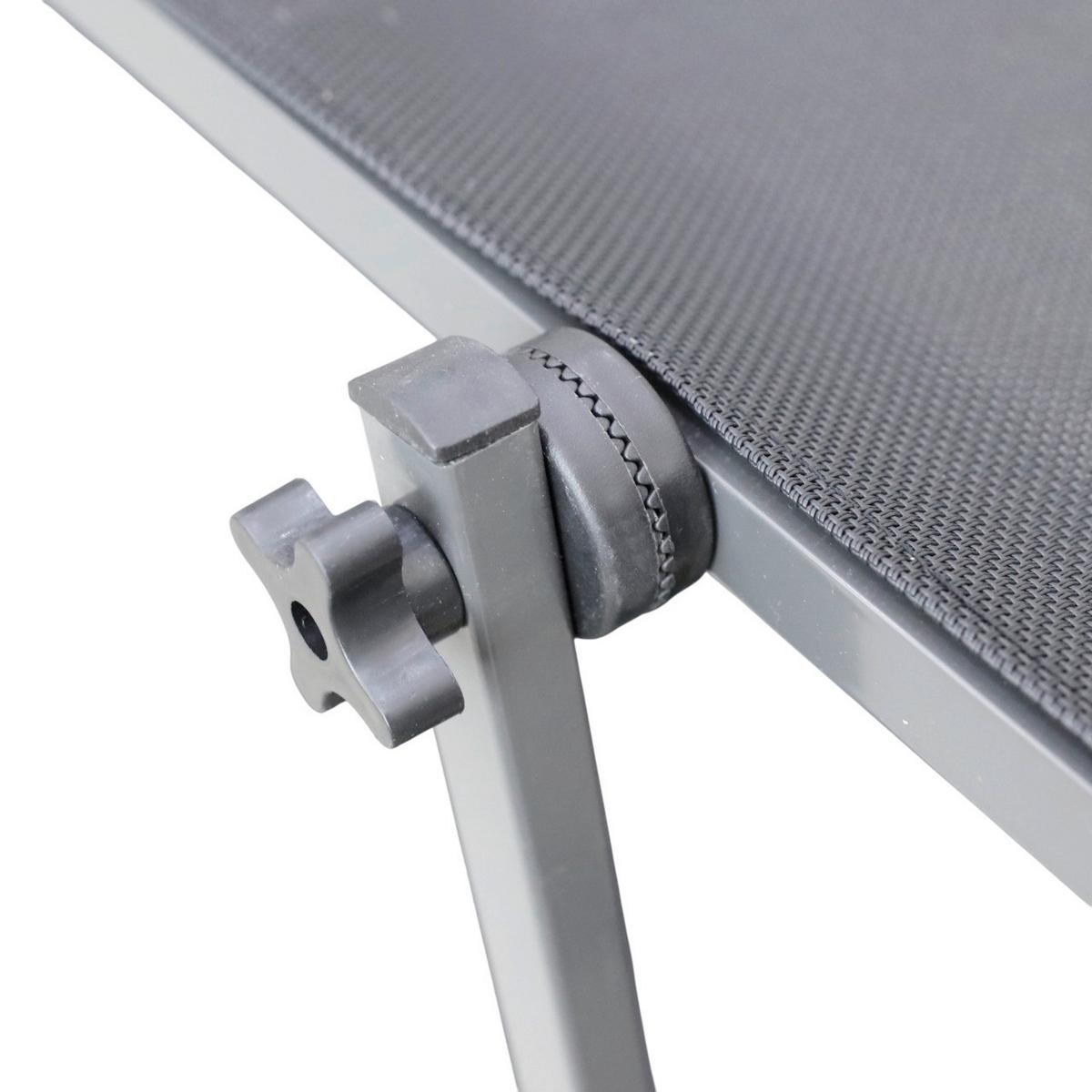 Sonnenliege Ph-Alu-Xsl-Anthracite - Anthrazit, Basics, Kunststoff/Textil (203/48/68cm)