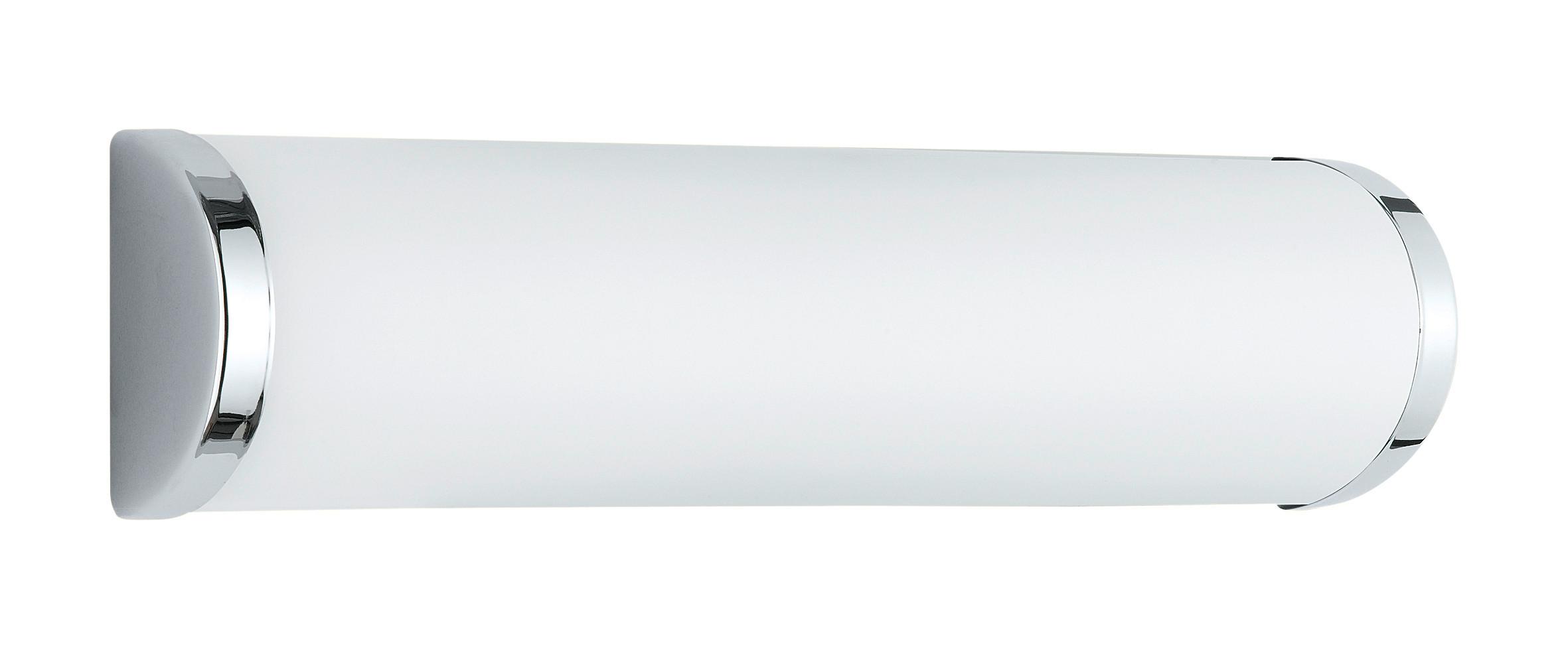 Bad-Wandleuchte Ip21 2-Flammig mit Opalglas, Satiniert - Chromfarben/Opal, Design, Glas/Metall (30,5/8,3/6,3cm) - Trio Leuchten