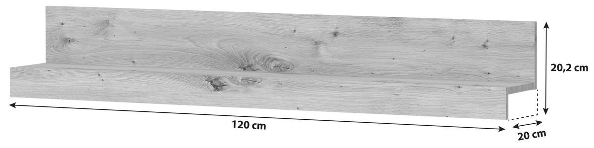 Wandboard Canberra - MODERN, Holzwerkstoff (120/20,2/20cm)