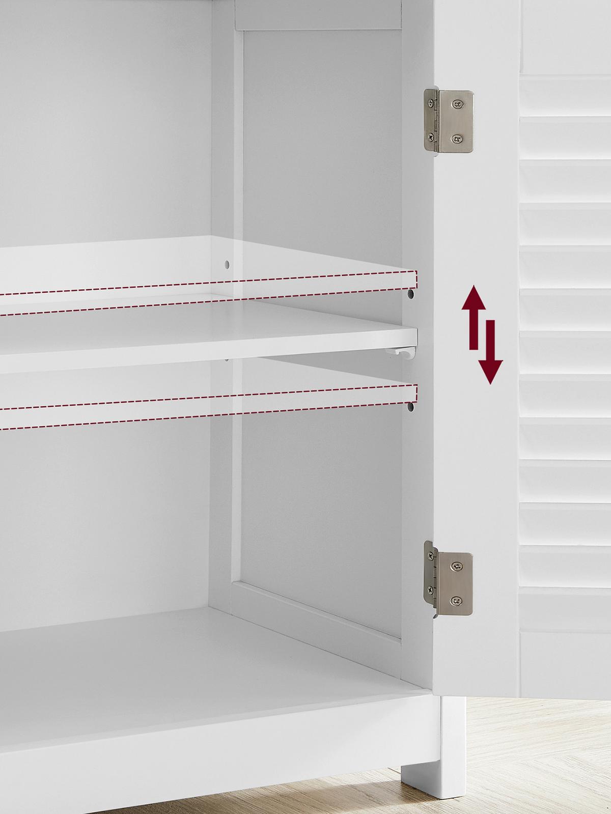 Midischrank Bbc40wt - Weiß, Trend, Holzwerkstoff (60/80/30cm) - MID.YOU