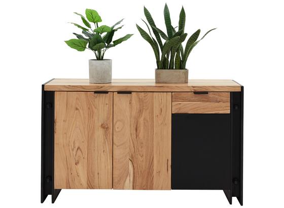 Komoda Sideboard Construction - prírodné farby/čierna, Štýlový, drevo/kompozitné drevo (135/80/40cm) - Zandiara Komoda Sideboard Construction - prírodné farby/čierna, Štýlový, drevo/kompozitné drevo (135/80/40cm) - Zandiara