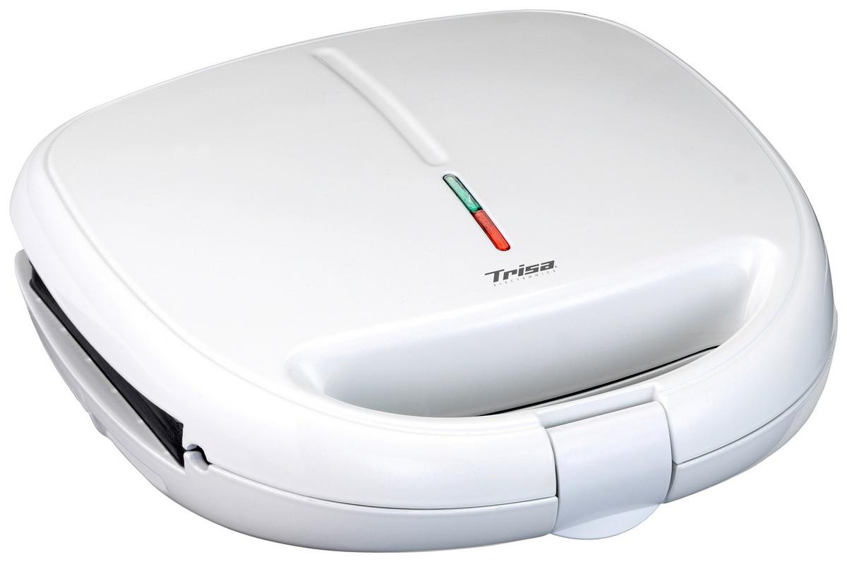 Toaster Tasty Snack Auch für  Waffeln und Zum Grillen - Weiß, KONVENTIONELL, Kunststoff (9,6/22/23,2cm) - Trisa Electronics