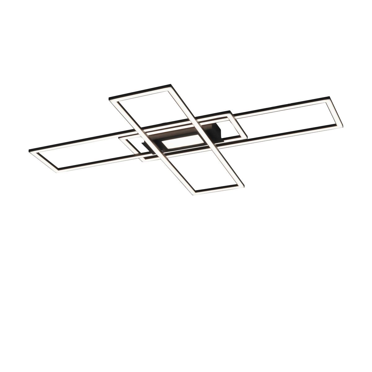 LED-Deckenleuchte Asmin L: 99,2 cm Getrennt Schaltbar - Basics, Kunststoff/Metall (99,2/69,4/5,1cm)