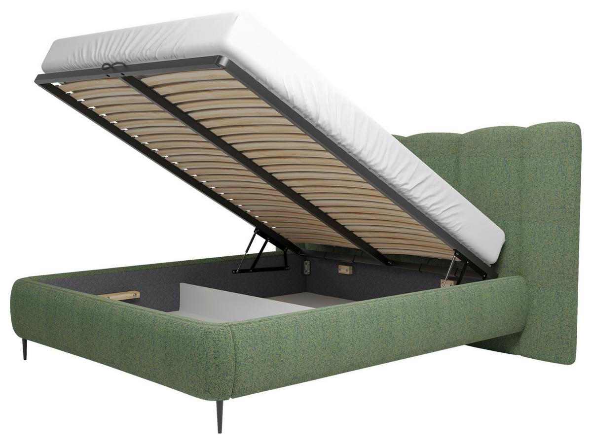 Polsterbett Nook 140x200 Cm Grün - Grün, MODERN, Holz/Holzwerkstoff (140/200cm) - MID.YOU