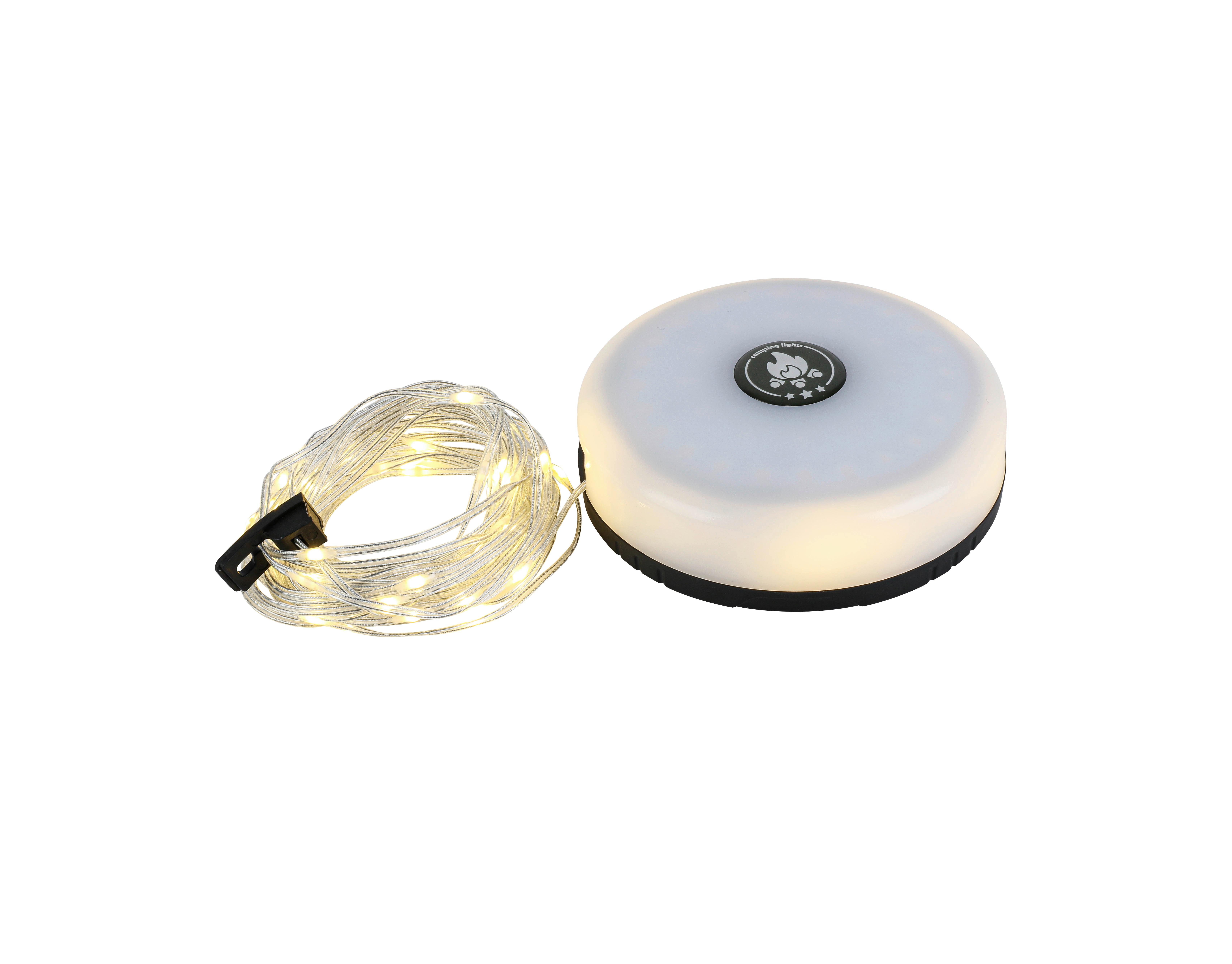 SVETELNÁ REŤAZ TOLL - čierna/biela, Konventionell, plast (max 1000cm) - Mömax