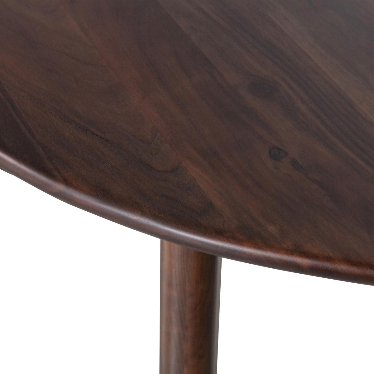 ESSTISCH Roundly Walnussfarben L: 160cm - Walnussfarben, MODERN, Holz (160/110/76cm) - Livetastic