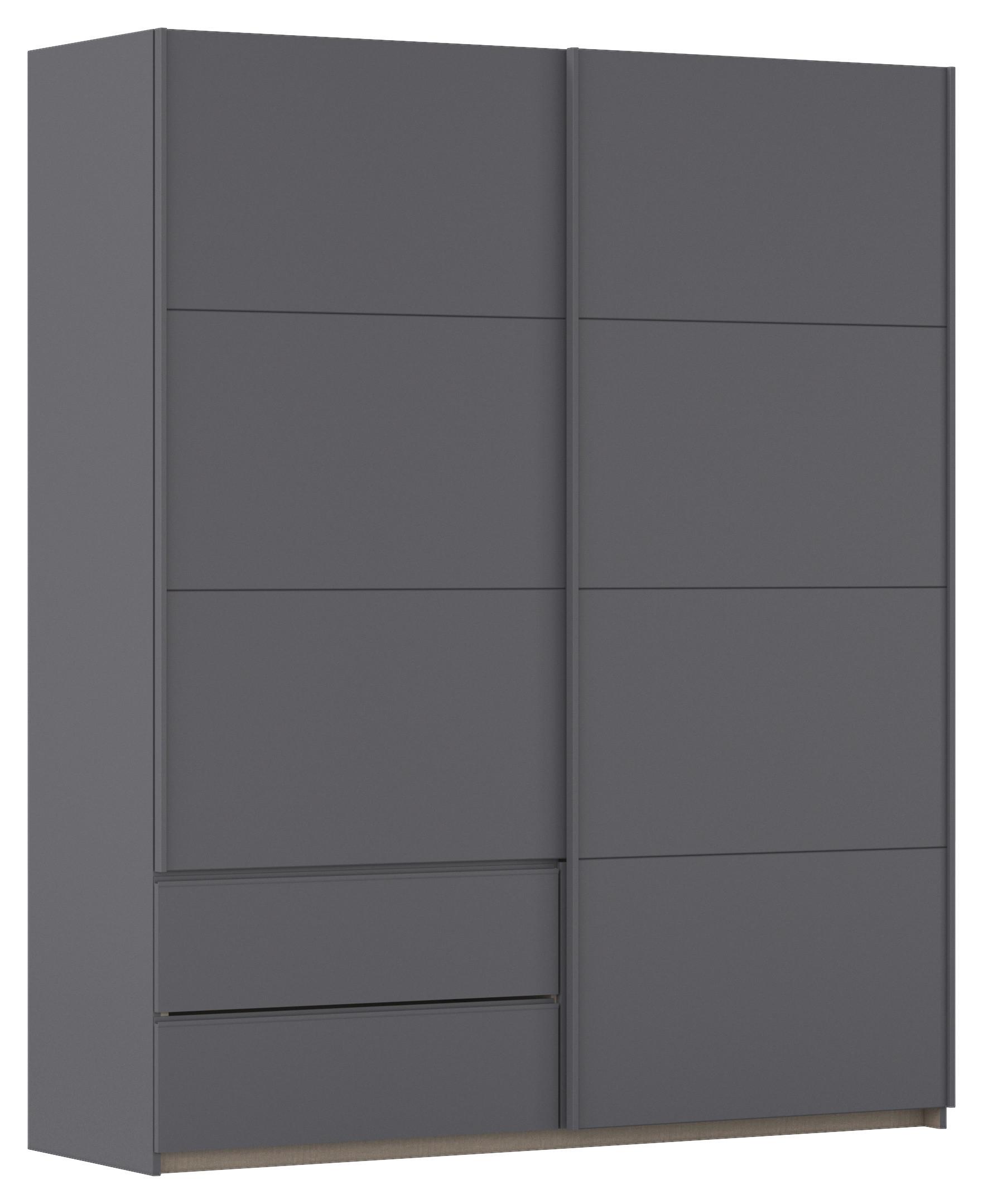 Schwebetürenschrank Stoke Grau B: 175 cm - Grau, MODERN, Holzwerkstoff (175/210/59cm) - Rauch Möbel