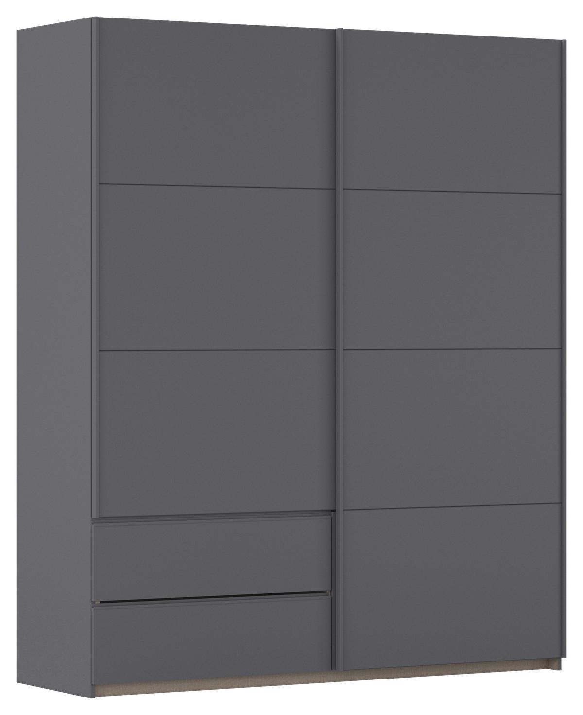 Schwebetürenschrank Stoke Grau B: 175 cm - Grau, MODERN, Holzwerkstoff (175/210/59cm) - Rauch Möbel