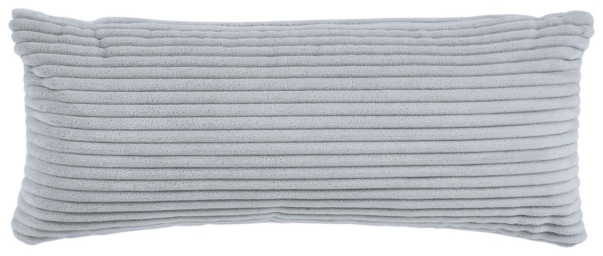 Ecksofa Mit Zierkissen Pearl Grau 303x196 Cm - Schwarz/Grau, Design, Textil (303/196cm) - Livetastic