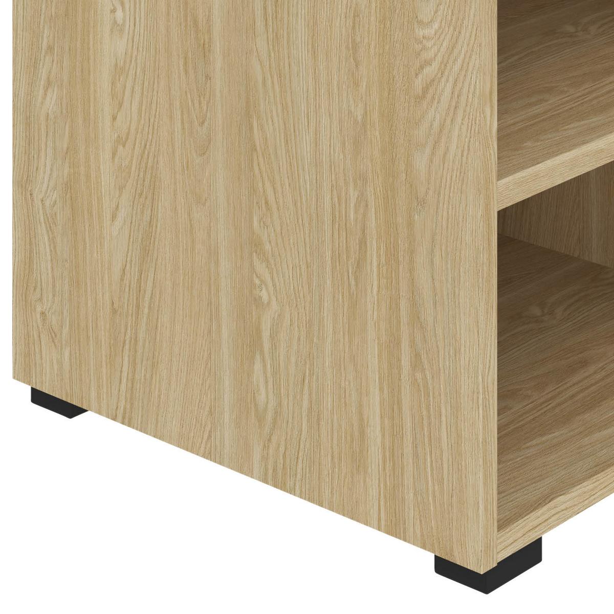REGÁL UNIT-ELEMENTS MINI - černá/barvy dubu, Moderní, kompozitní dřevo (45,6/44,8/40cm) - Ondega