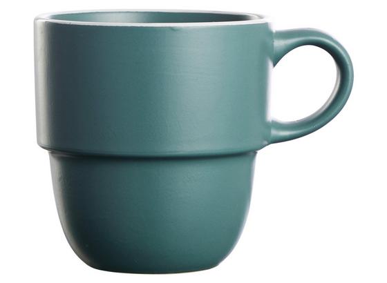 Hrnček Na Kávu Ragnar - zelená, Moderný, keramika (0,36l) - Modern Living Hrnček Na Kávu Ragnar - zelená, Moderný, keramika (0,36l) - Modern Living