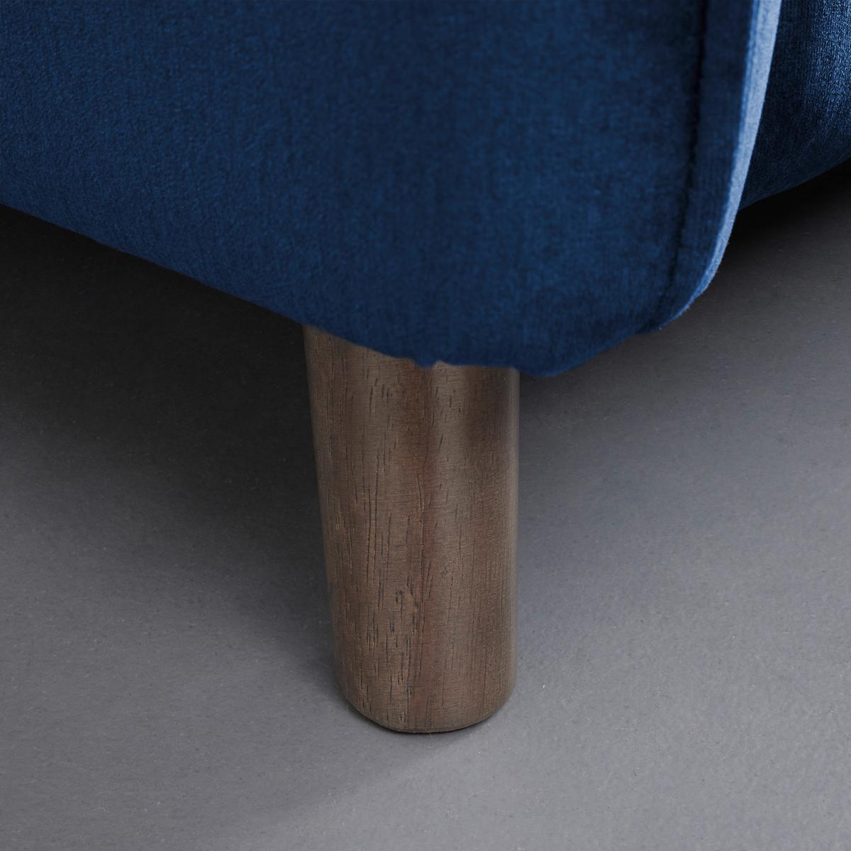 Sedací souprava ANGELINA modrá - šedá/modrá, Moderní, dřevo/textil (229/87/154cm) - Bessagi Home