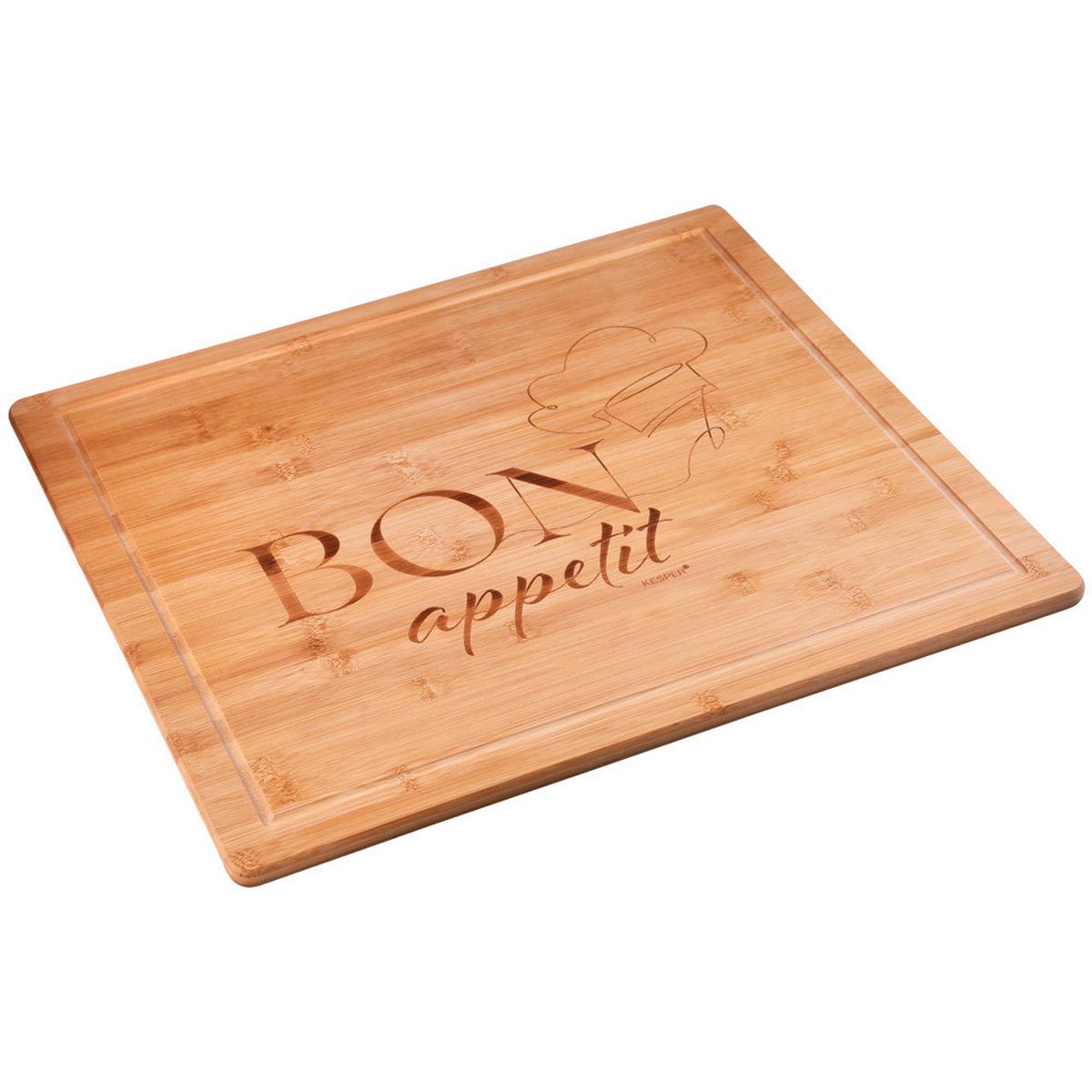 Herdabdeckplatte Bambus, BxHxT: 56x4x50 cm - Braun, Basics, Holz (56/4/50cm) - Kesper