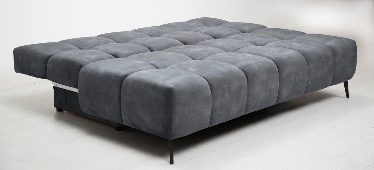 Schlafsofa Bobbio Plus Grau B: 204cm - Schwarz/Grau, Design, Textil (204/90/95cm) - MID.YOU