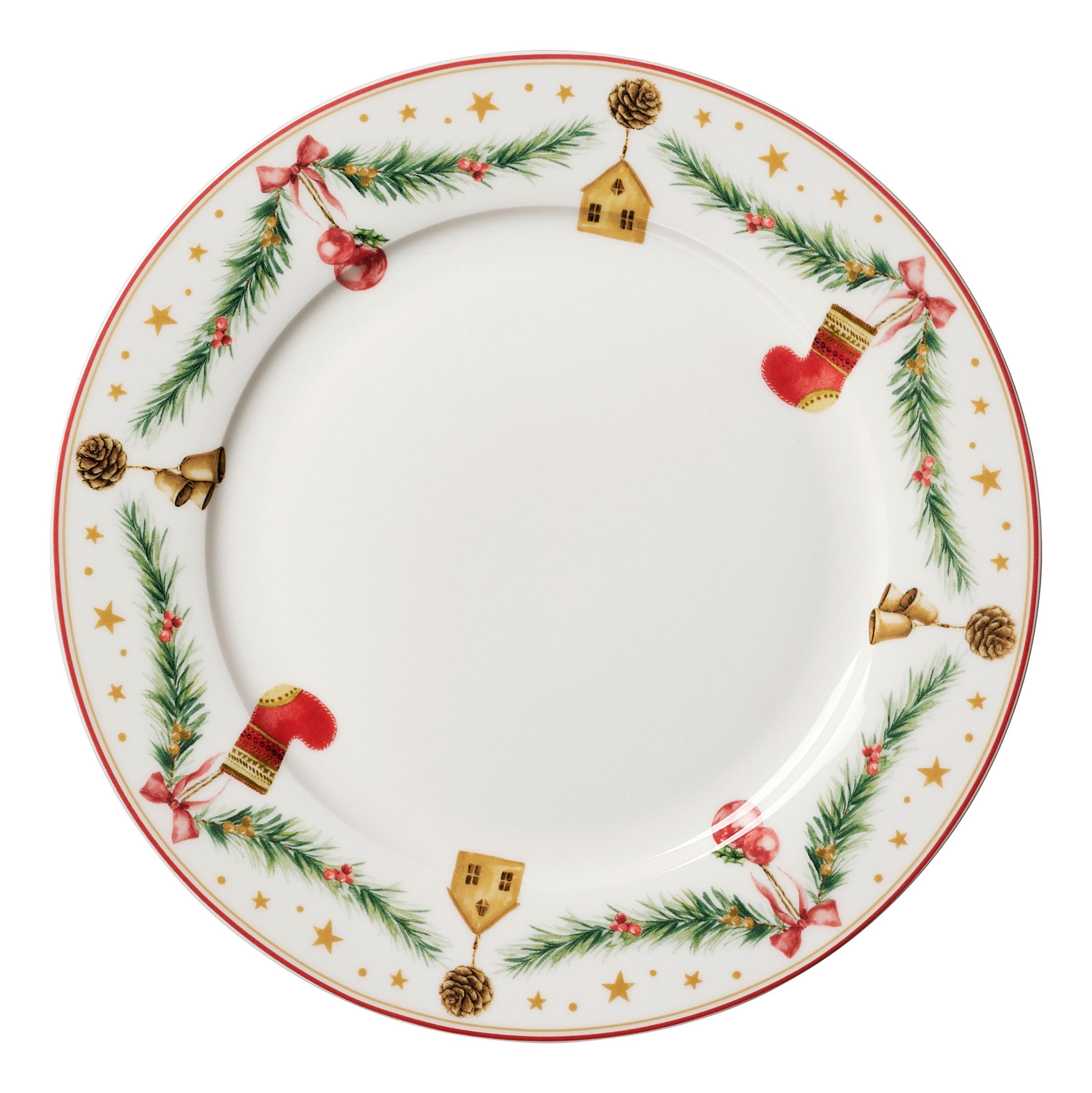 Mělký talíř HOLLY - vícebarevná, Basics, keramika (27/27/2cm)