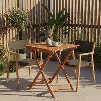 Gartentisch Klappbar Porto Echtholz L: 60 Cm - Naturfarben, KONVENTIONELL, Holz (60/74/60cm) - Gardenson