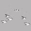 LED-Deckenleuchte Vogel - Chromfarben, MODERN, Kunststoff/Metall (20cm)