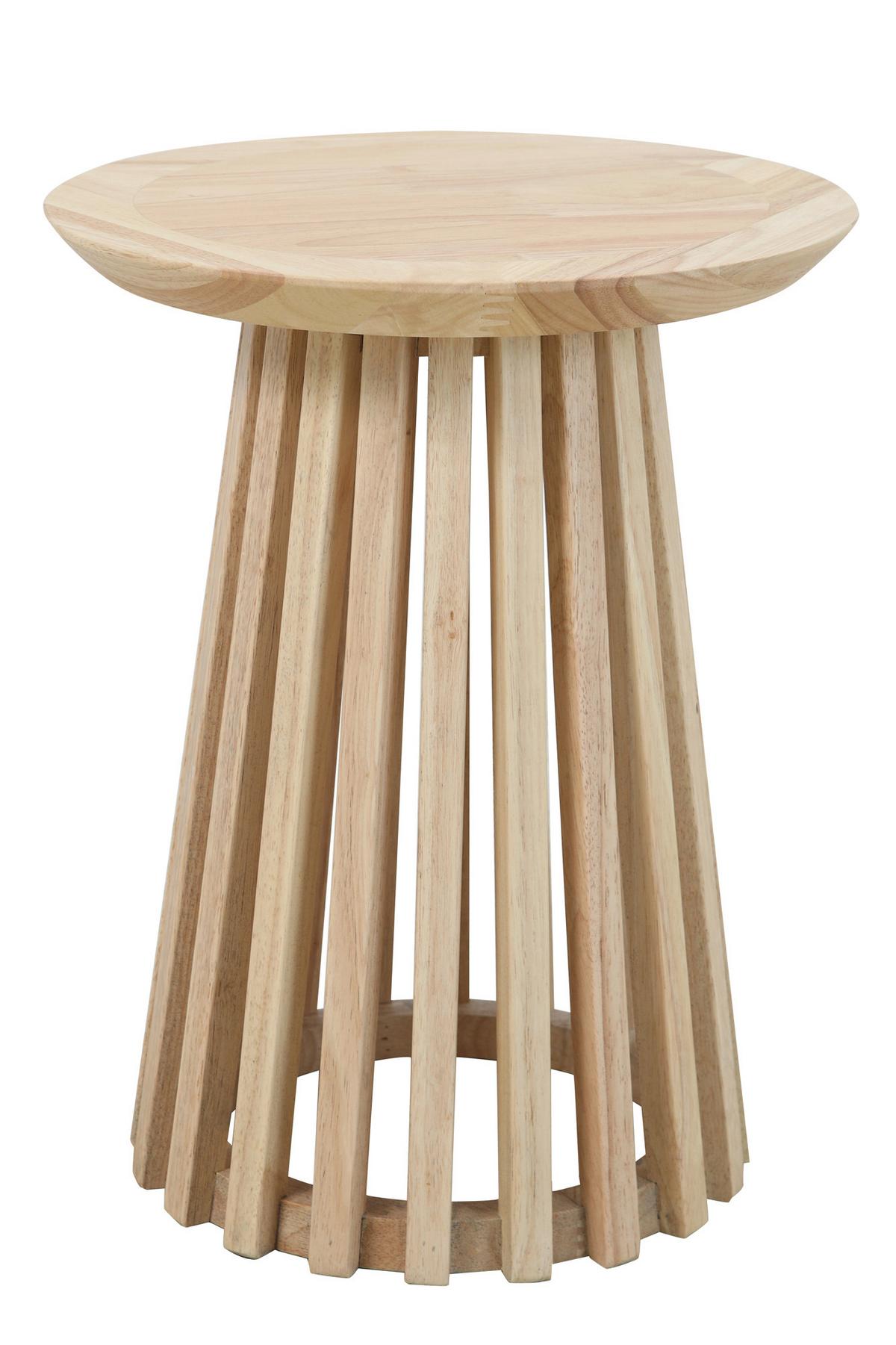 Beistelltisch Naturfarben B: 40 cm - Naturfarben, Design, Holz (40/40/50cm) - MID.YOU