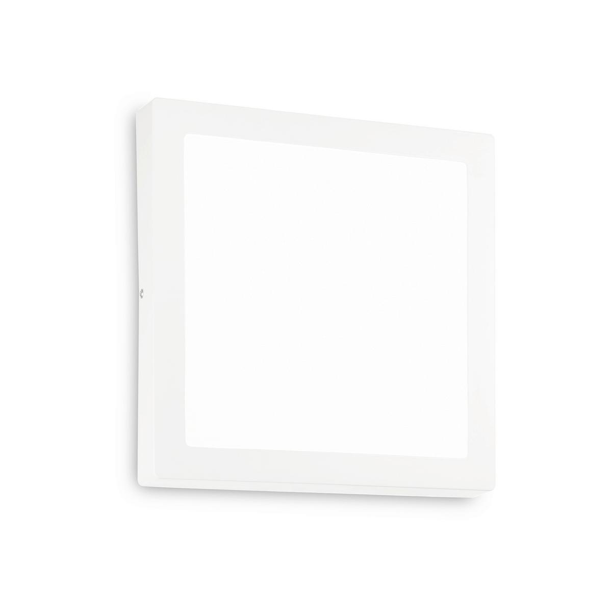 LED-Deckenleuchte Universal Weiß D: 40 cm - Weiß, KONVENTIONELL, Kunststoff/Metall (40/4cm) - Ideal Lux