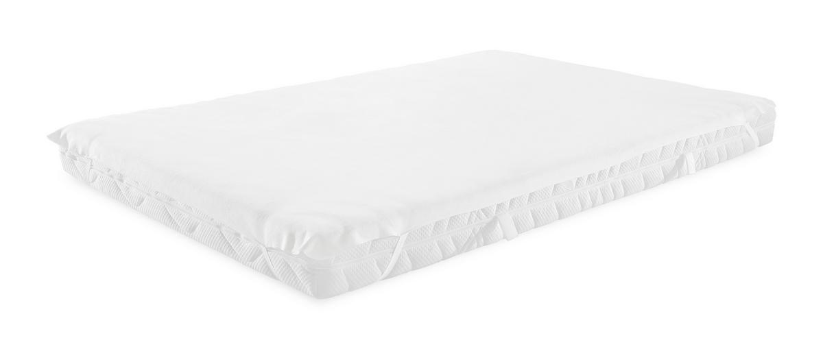 Chránič matrace Xaver, 140-160/200cm, béžová - bílá, textil/plast (140-160/200cm) - Modern Living