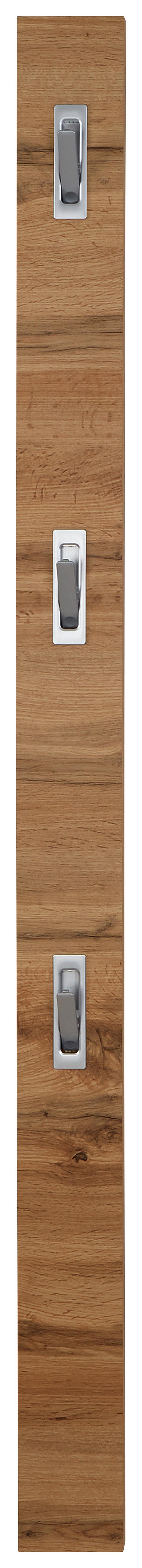 Akasztóléc Enzo - tölgyfa színű, Modern, faalapú anyag (12/175/2,8cm)