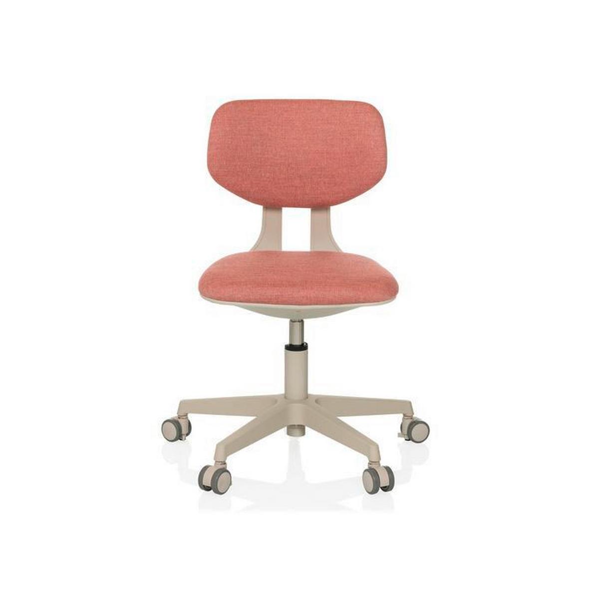 Jugenddrehstuhl Kiddy Classic Rosa B: 52 cm - Creme/Rosa, MODERN, Kunststoff/Textil (52/70 - 79/52cm) - MID.YOU