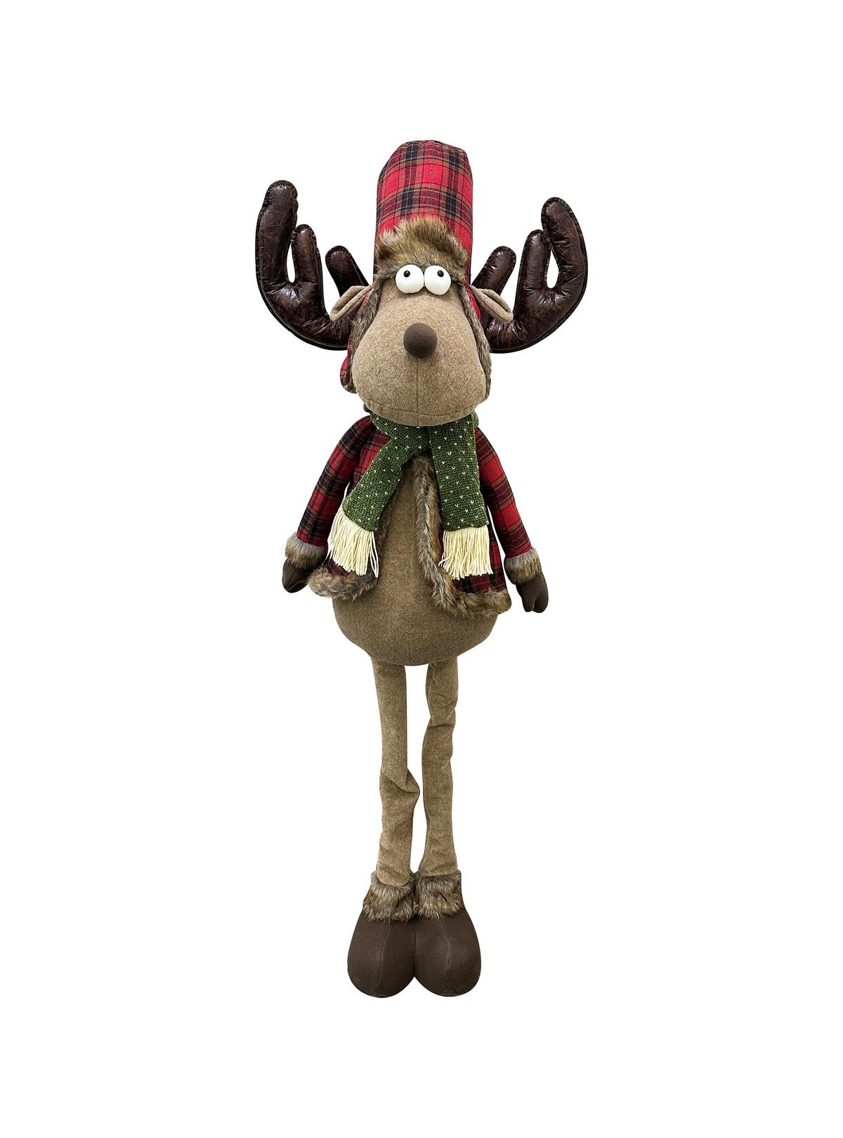 Dekorentier Niels - Rot/Braun, KONVENTIONELL, Textil (40/30/165cm) - Luca Bessoni