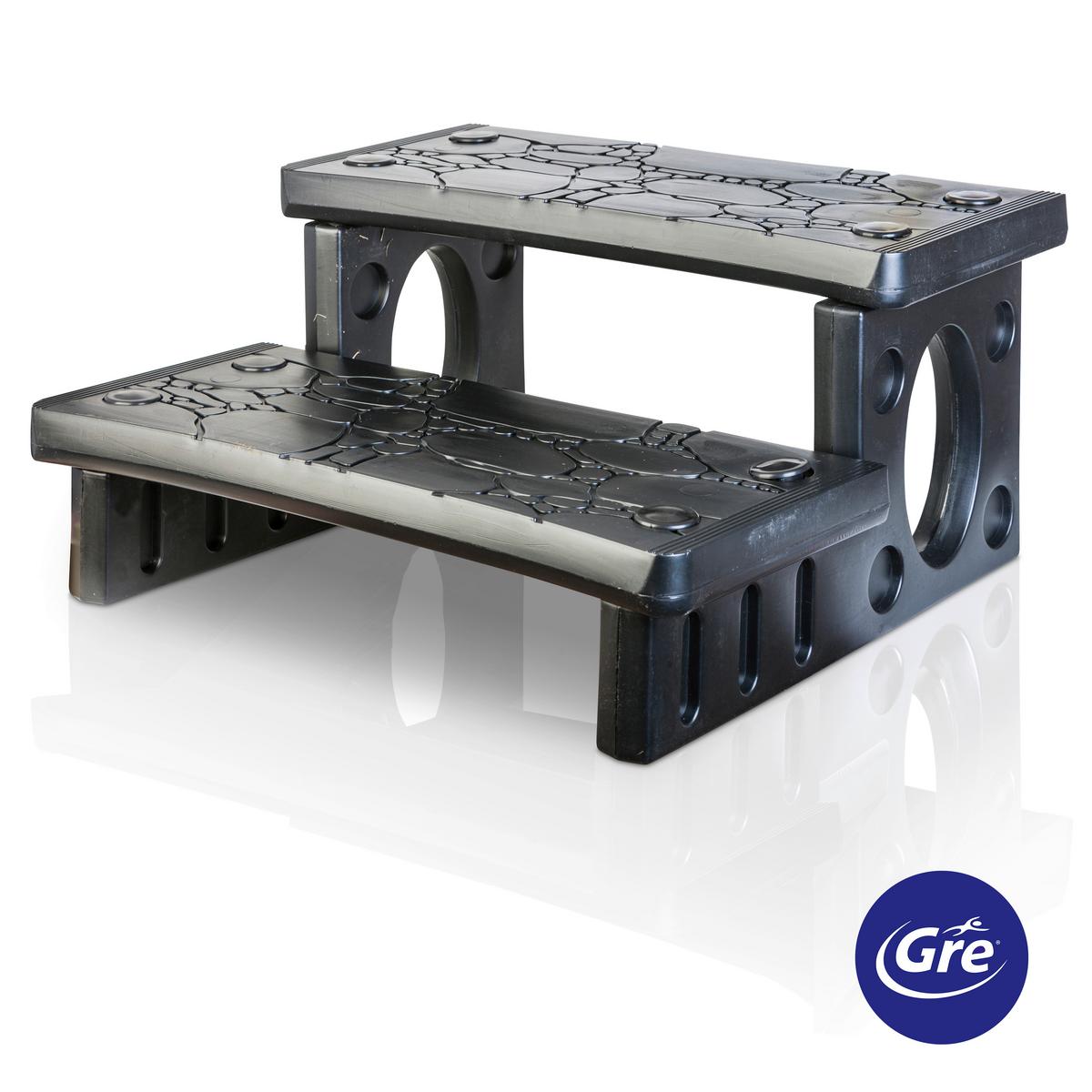 Poolleiter Leiter - Grau, KONVENTIONELL, Kunststoff (65/34/70cm) - Gre