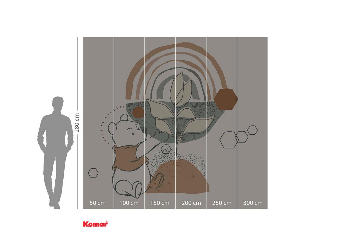 Fototapete Winnie The Pooh Grow - Multicolor, Trend, Papier (300/280cm)
