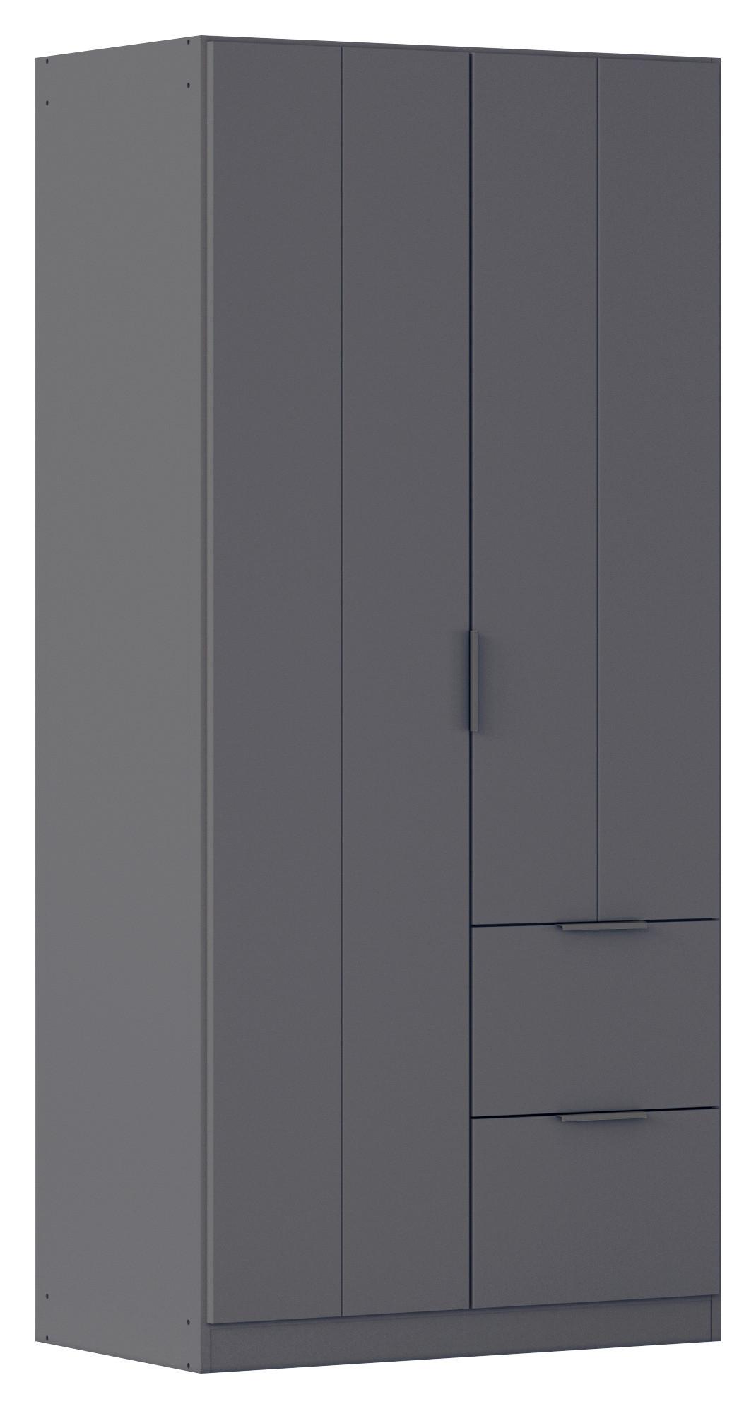 DREHTÜRENSCHRANK Ella Grau B: 91cm - Grau, MODERN, Holzwerkstoff (91/197/54cm) - Rauch Möbel
