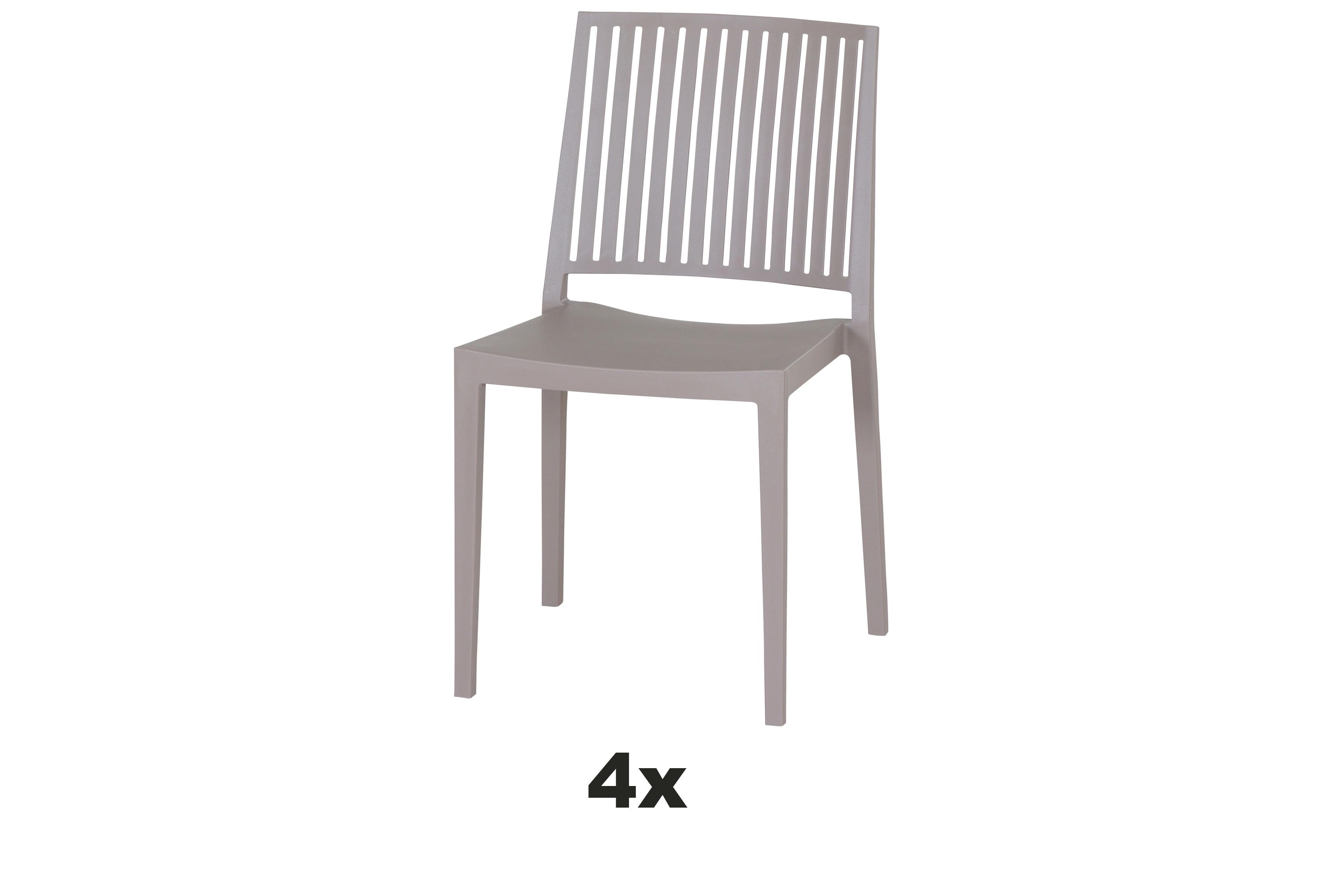 Stapelstuhl T20101 - Taupe, Basics, Kunststoff (57/80/56cm) - Siena Garden