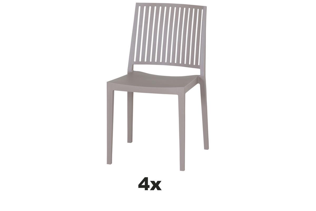 Stapelstuhl T20101 - Taupe, Basics, Kunststoff (57/80/56cm) - Siena Garden