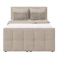 Boxspringbett mit Topper und Bettkasten 140x200 Medino - Beige, KONVENTIONELL, Holz/Holzwerkstoff (140/200cm) - Luca Bessoni