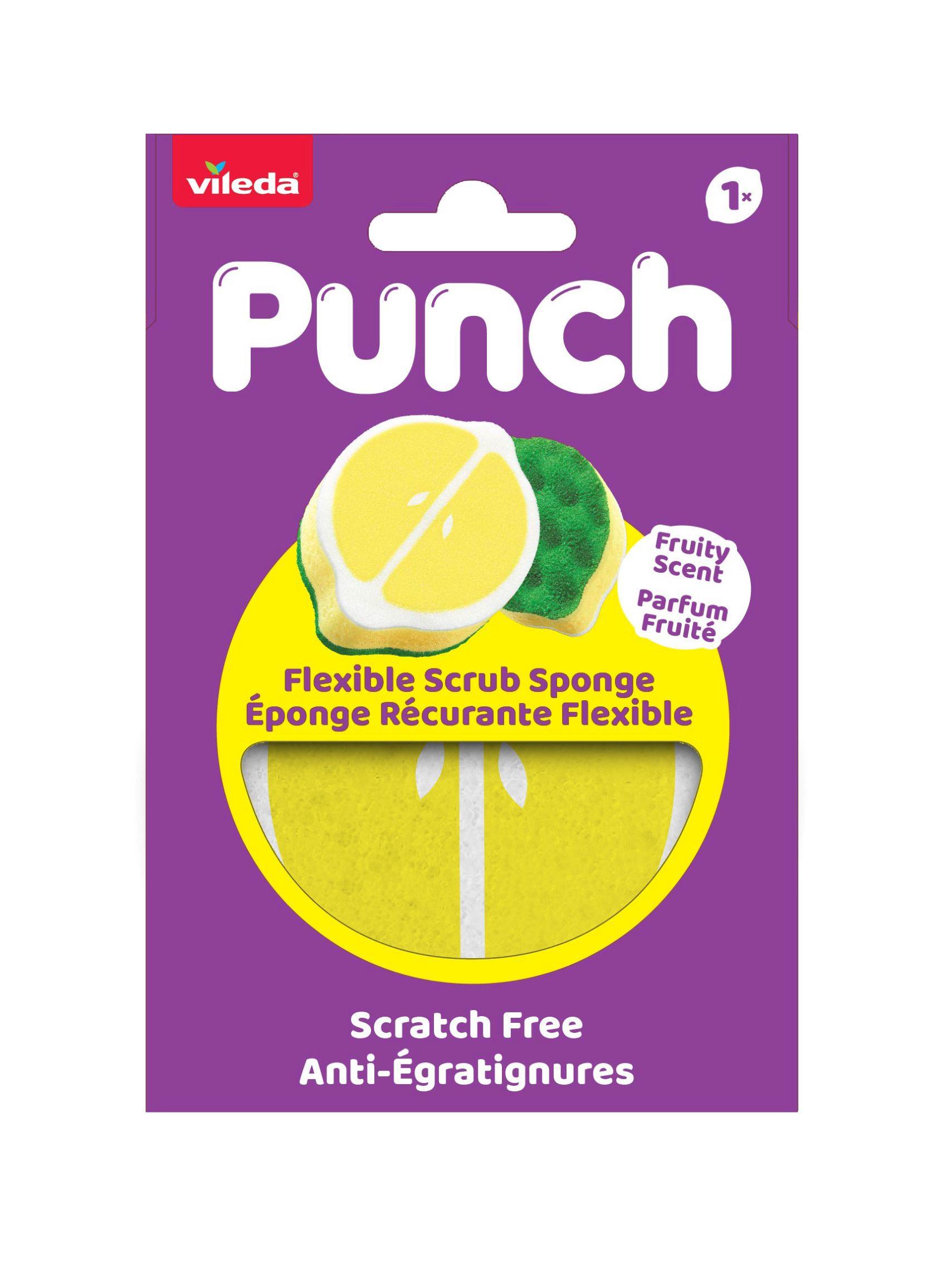 Surolószivacs Vileda Punch Lemon - Basics (10,2/15/3,2cm) - Vileda