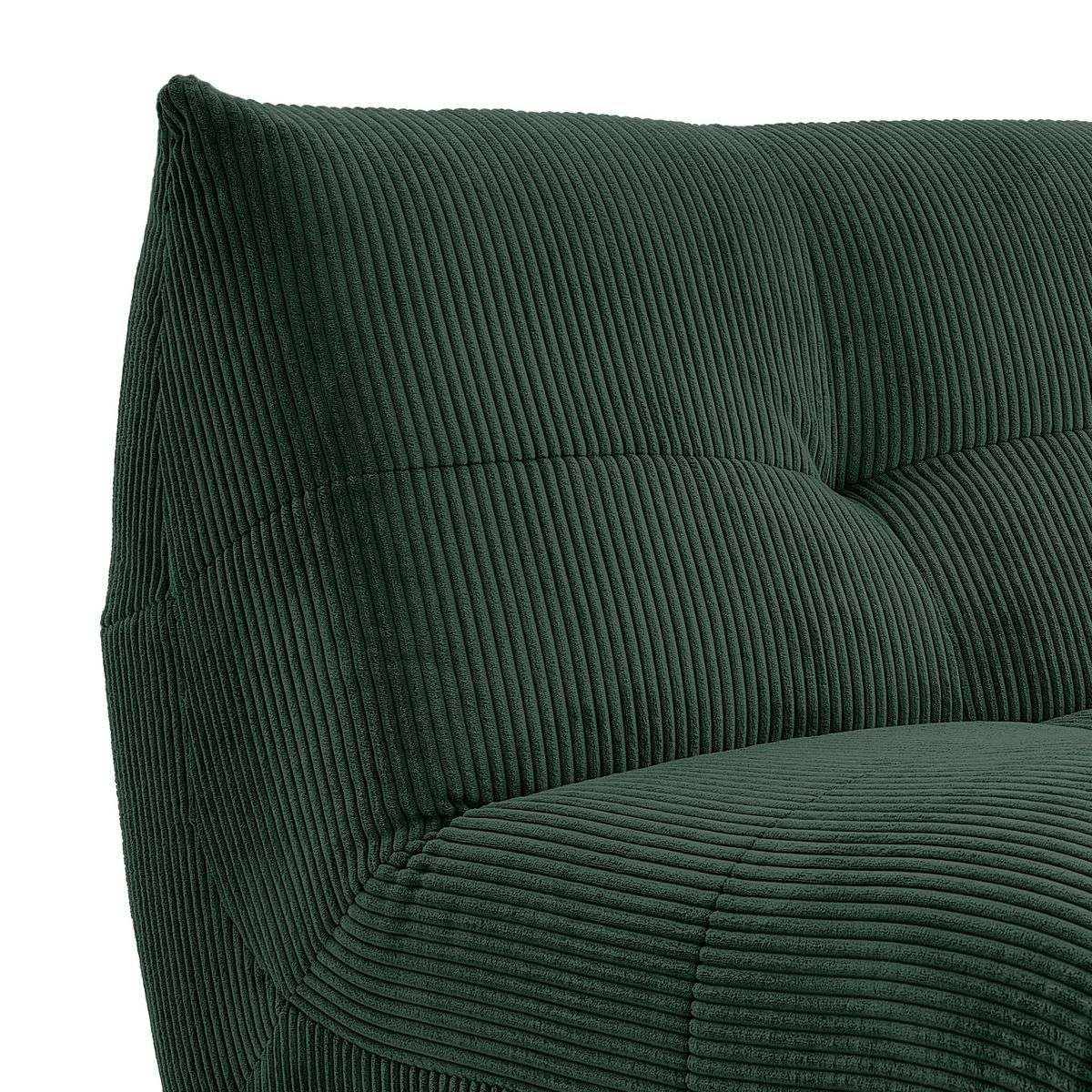 Modul Sofa Giselle Ecke B: 105 Cm Cord Dunkelgrün - Dunkelgrün, Trend, Textil (105/80/105cm) - Livetastic