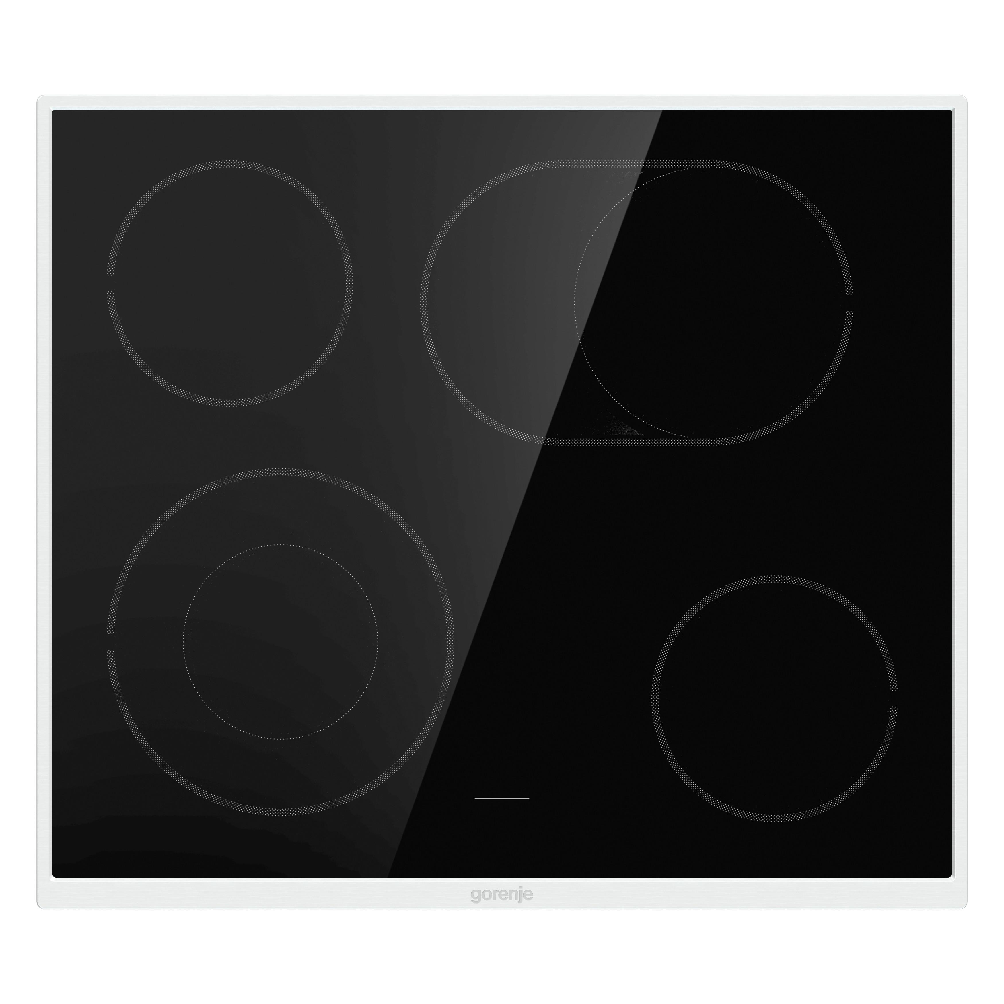 Glaskeramik Kochfeld Ecd 643 Bx B: 60 cm Bräterzone - Schwarz, Glas (60/5,4/52,5cm) - Gorenje