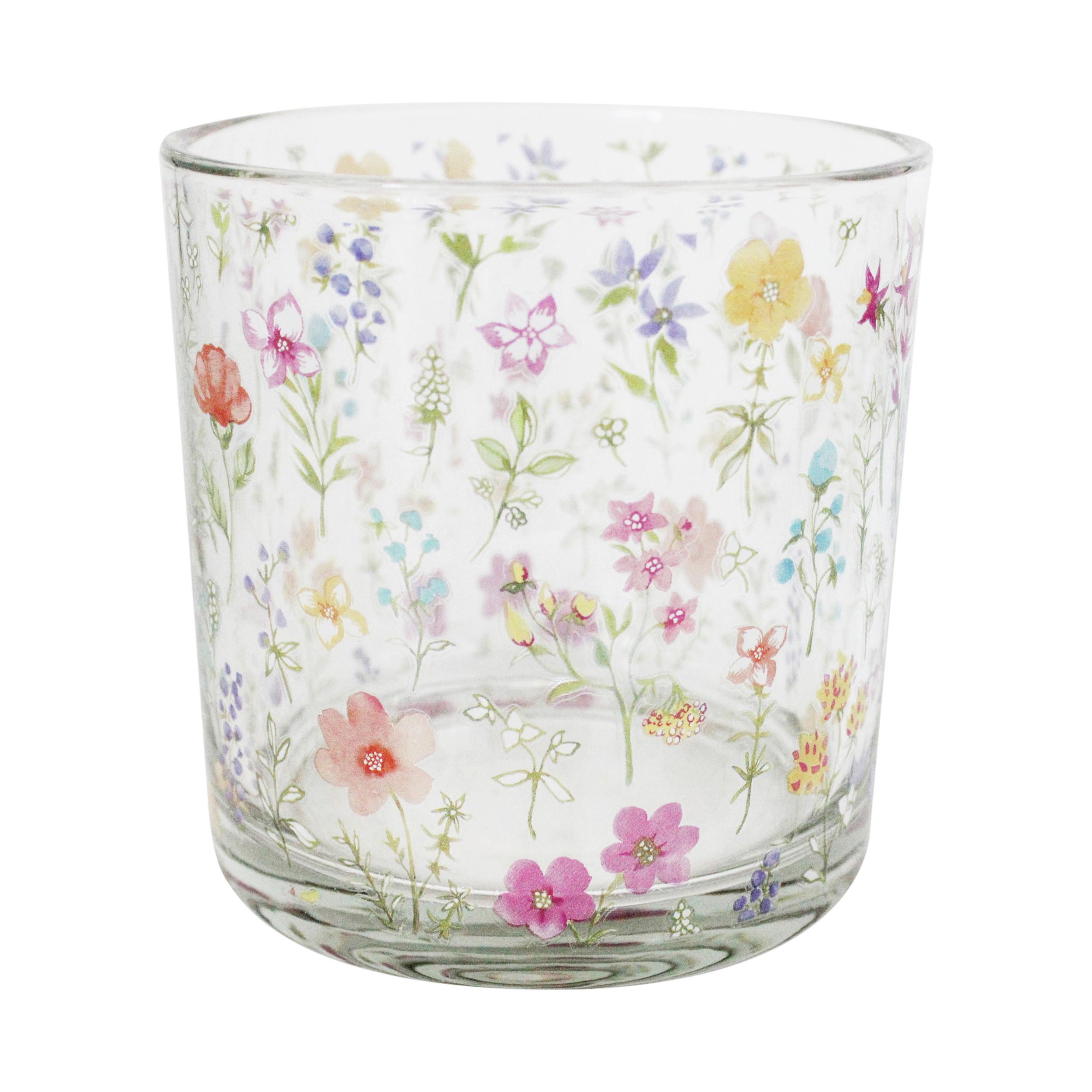 Teelichtglas Linessa - Multicolor, KONVENTIONELL, Glas (11,8/12cm) - Luca Bessoni