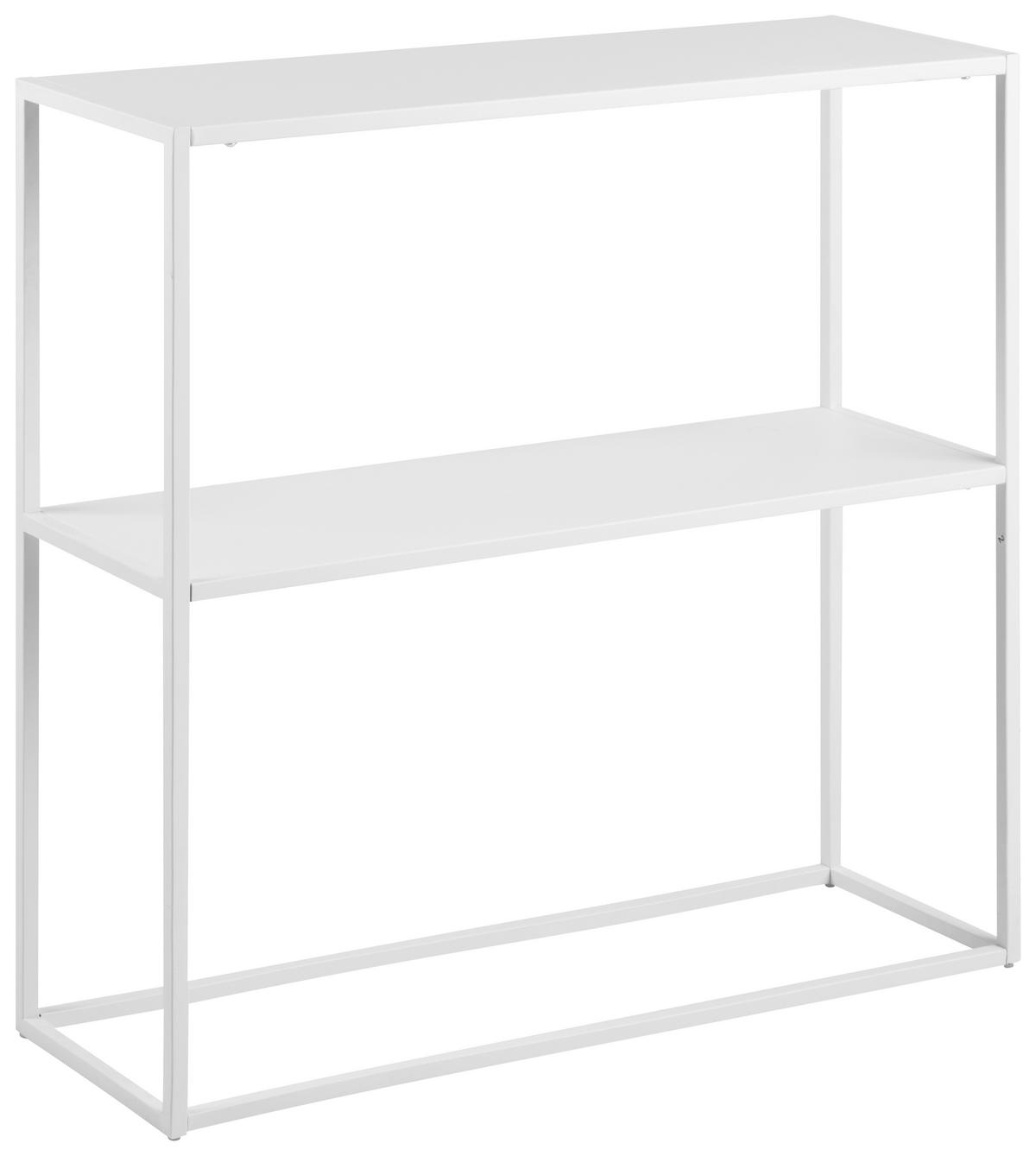 Konzolasztal Newton - fehér, Trend, fém (79,5/80,5/26cm) - MID.YOU