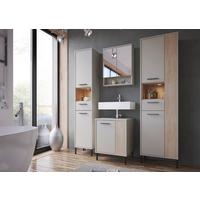 BADEZIMMER Empoli, Kaschmir B: 137,6 cm - Kaschmir/Eichefarben, MODERN (137,6/184/30cm)