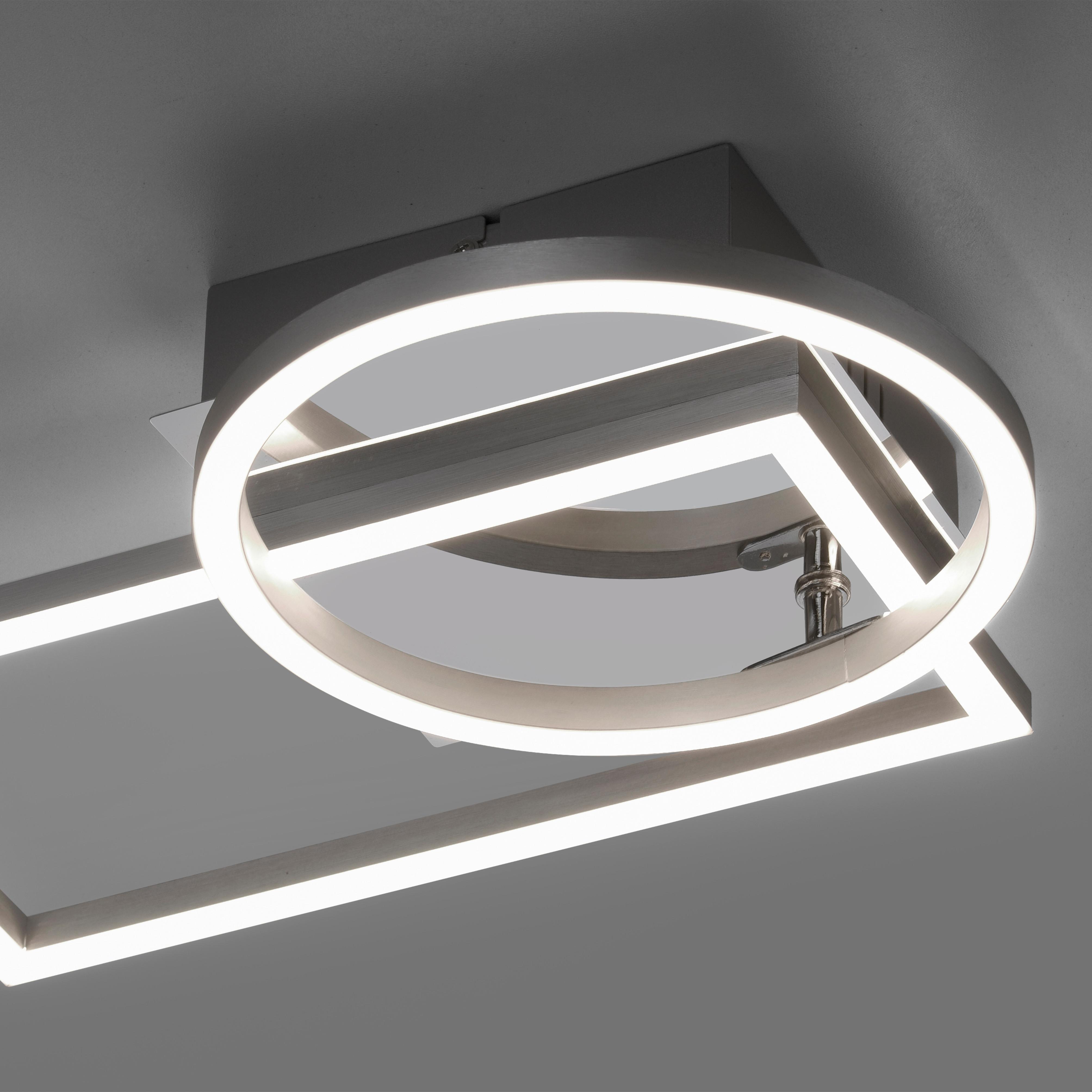 LED-Deckenleuchte IVEN aus Metall in Silber Detail