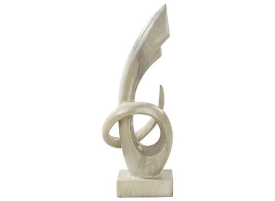 Skulptur Kostja - Weiß, KONVENTIONELL, Kunststoff (16/14/42cm) - Ombra Skulptur Kostja - Weiß, KONVENTIONELL, Kunststoff (16/14/42cm) - Ombra