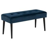 Lavica na sedenie GLORY tmavá modrá - čierna/modrá, Design, kov/textil (95/45/38cm) - Livetastic